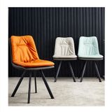 Bộ bàn ăn tròn thông minh mặt đá Dulcie + ghế Clara