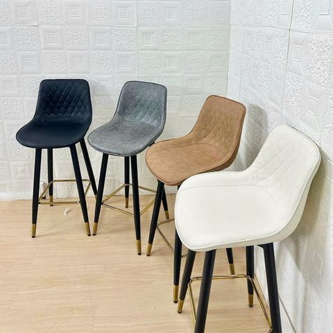 Ghế bar da nệm chân sắt DPE27A