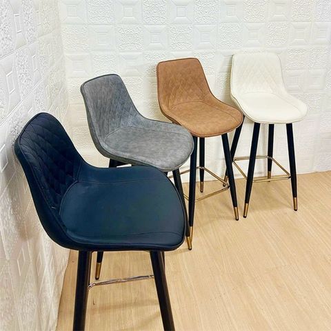 Ghế bar da nệm chân sắt DPE27A