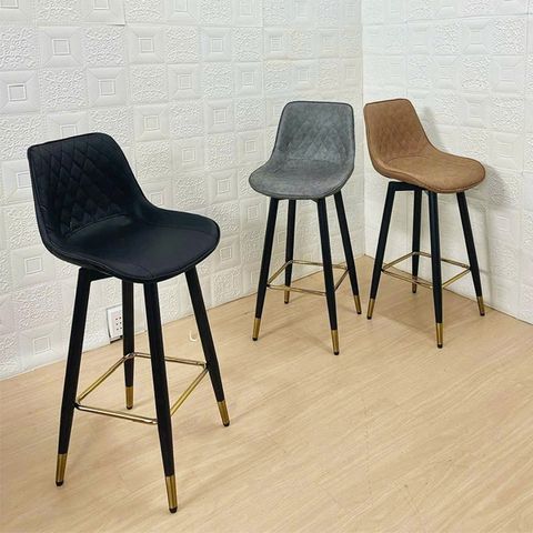 Ghế bar da nệm chân sắt DPE27A