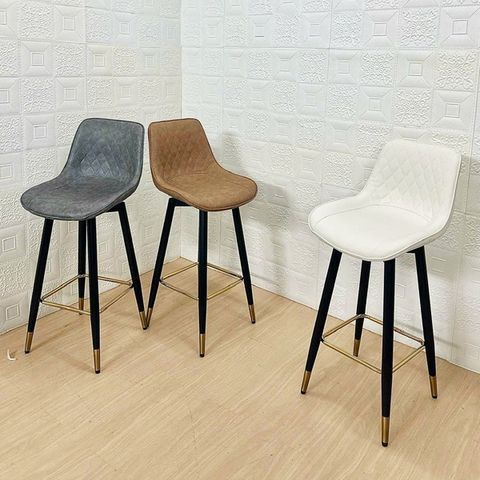 Ghế bar da nệm chân sắt DPE27A