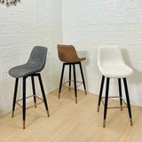 Ghế bar da nệm chân sắt DPE27A