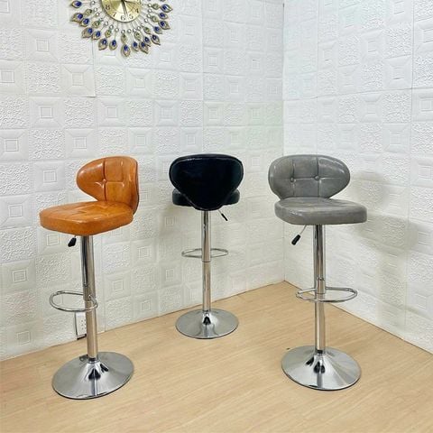 Ghế bar da chân xoay DPE28