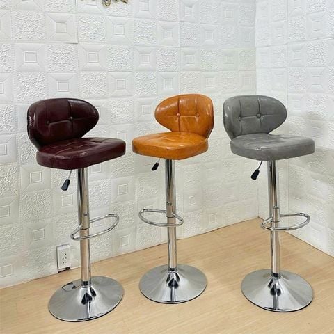 Ghế bar da chân xoay DPE28