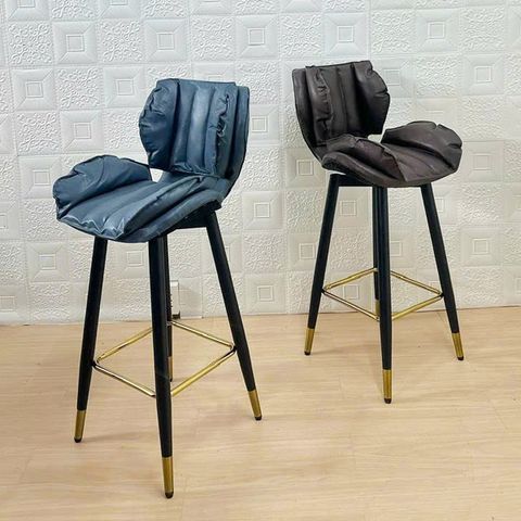 Ghế bar da nệm chân sắt DPE30