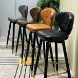 Ghế bar da nệm chân sắt DPE28A