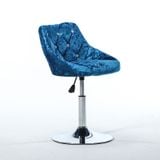 Ghế cafe nhung chân trụ xoay DPAC02