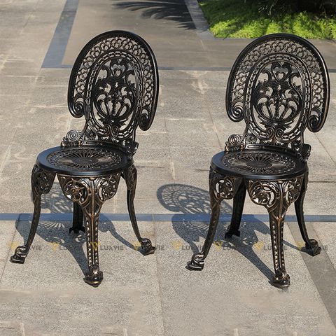 ghế nhôm đúc ngoài trời