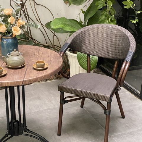 Bộ bàn ghế cafe ngoài trời TG + Ghế DPAV06A