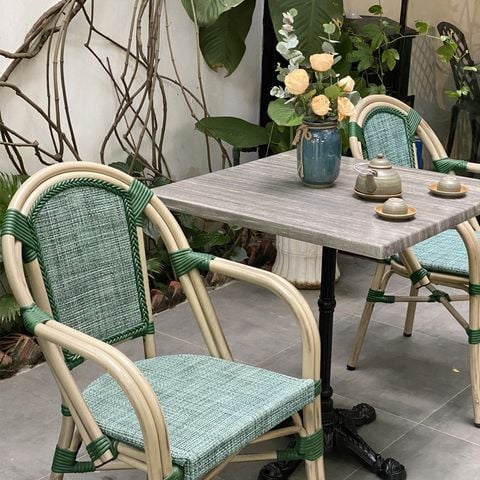Bộ bàn ghế cafe ngoài trời VX + Ghế GC082