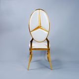Ghế ăn inox mạ vàng Mercedes
