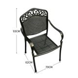 Ghế Ngoài Trời Nhôm Đúc GN05