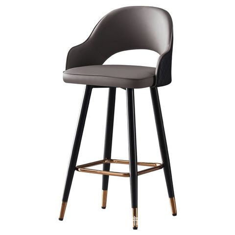 Ghế bar da nệm chân sắt HSBAR034