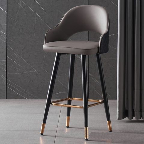 Ghế bar da nệm chân sắt HSBAR034