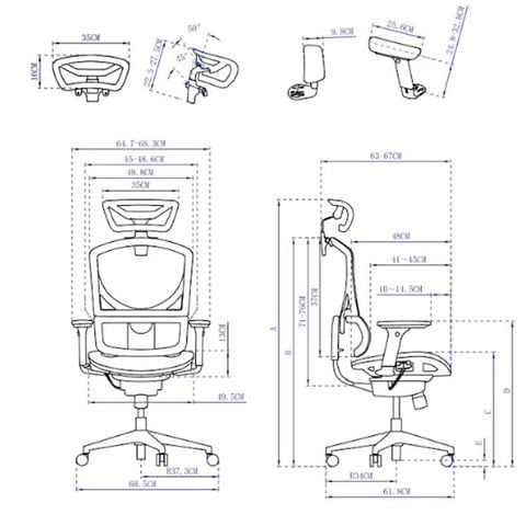 Ghế công thái học GTChair Isee M