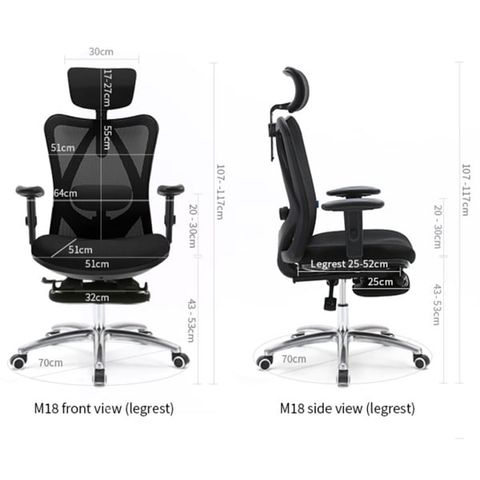 Ghế công thái học Sihoo M18
