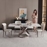 Bàn ăn mặt đá cao cấp Storm (không gồm ghế)