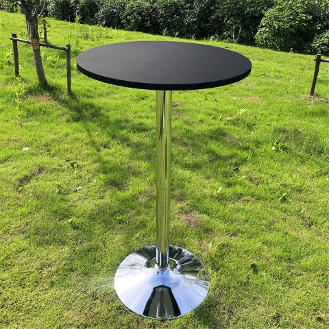 Bàn bar tròn chân trụ inox HSBT021 (không ghế)