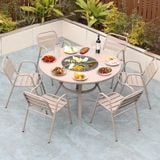 Bàn nhôm đúc ngoài trời có bếp nướng DPBV26 (không gồm ghế)