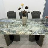 Bộ bàn ăn mặt đá Tenge + ghế Maris