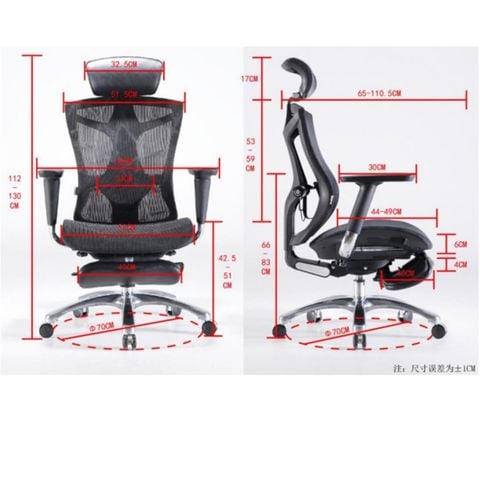 Ghế công thái học Sihoo V1 có gác chân