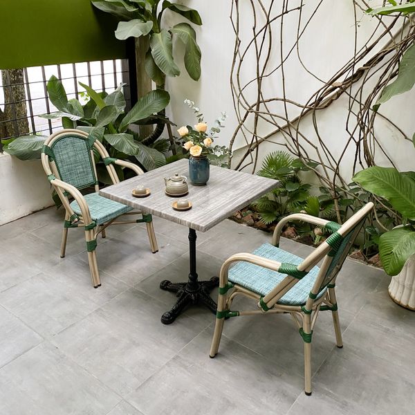 Bộ bàn ghế cafe ngoài trời VX + Ghế GC082