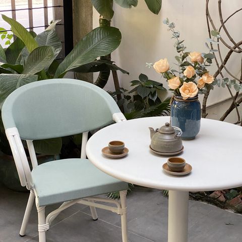 Bộ bàn ghế cafe ngoài trời DPBV9A2 + Ghế GC01X