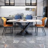 Bộ bàn ăn mặt đá Fiona + ghế Vazo