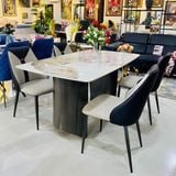 Bộ bàn ăn mặt đá Maya + ghế Yatoro
