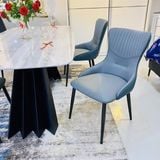 Bộ bàn ăn mặt đá Lana + ghế Yuki