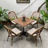 bộ bàn ghế cafe ngoài trời luxvie