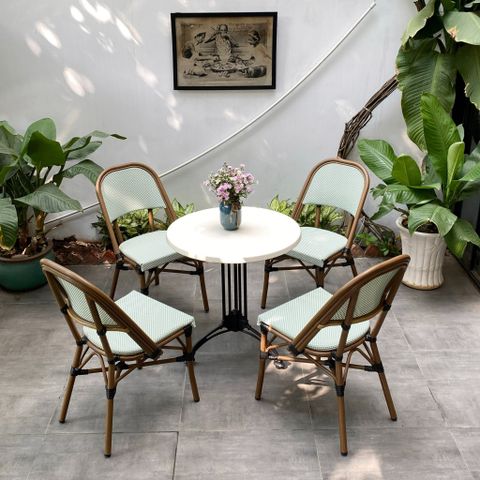 bộ bàn ghế cafe ngoài trời