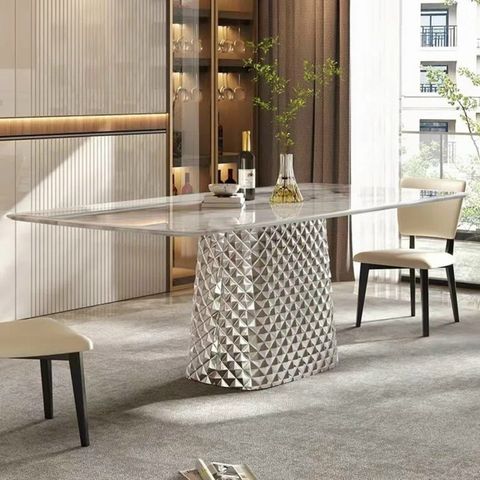Bàn ăn mặt đá Diamond (không gồm ghế)