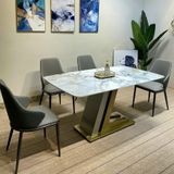 Bàn ăn mặt đá cao cấp Zigzac (không gồm ghế)