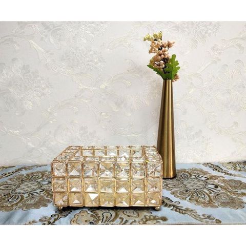 Decor Hộp khăn giấy đính đá