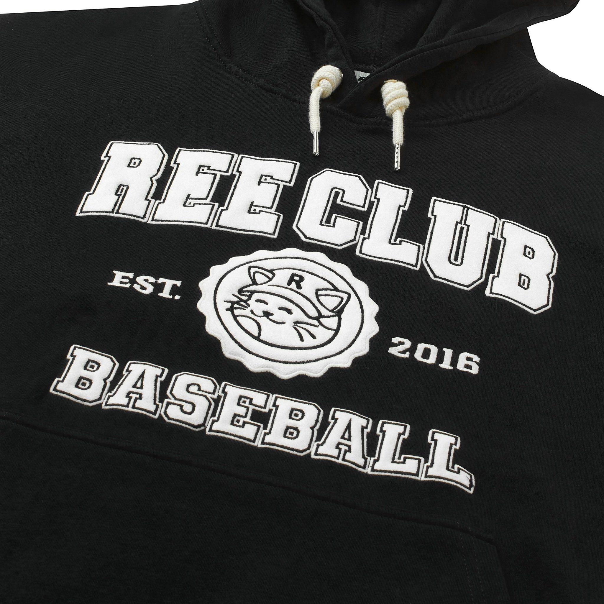 REE BASEBALL HOODIE - BLACK