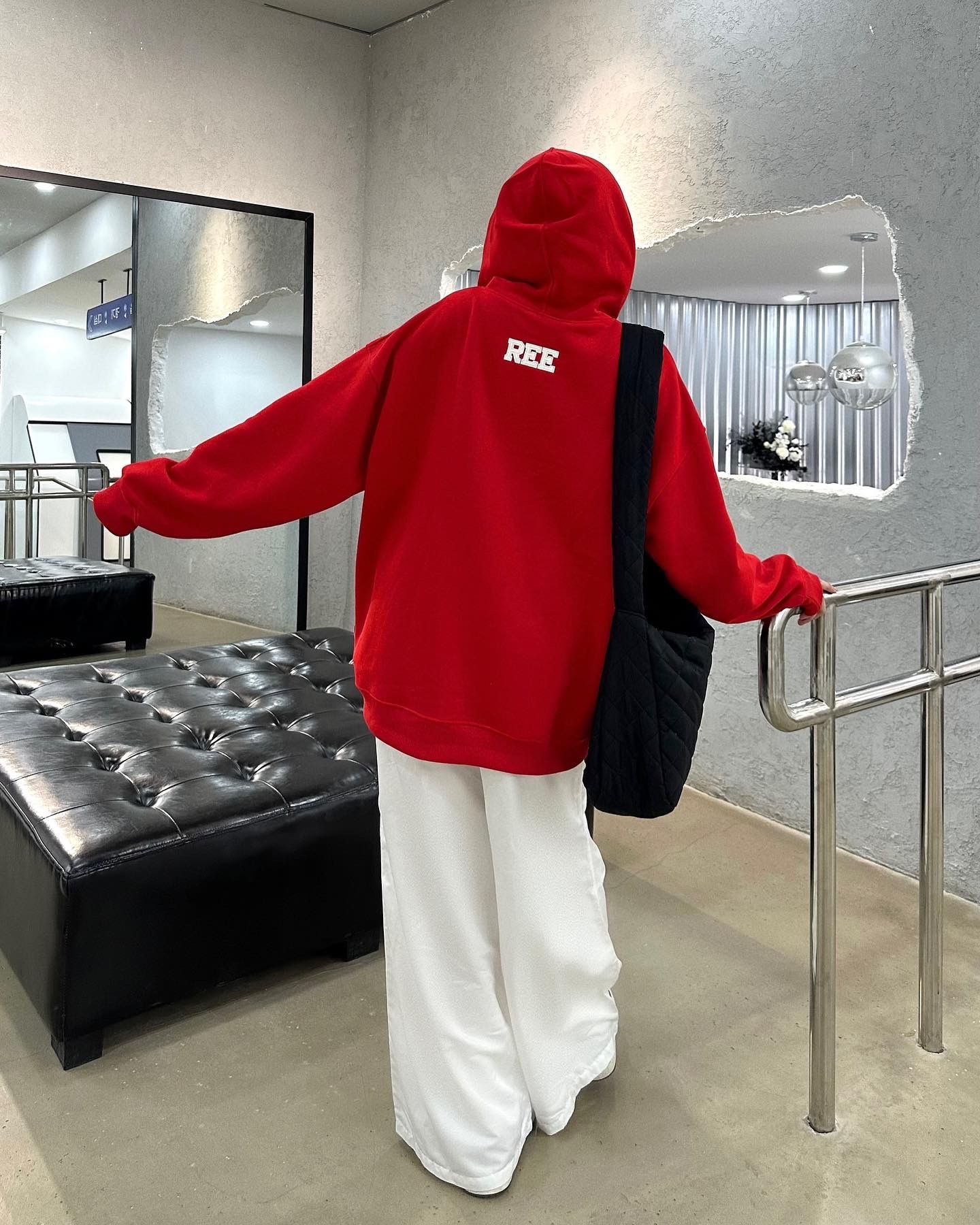 REE BASEBALL HOODIE - RED