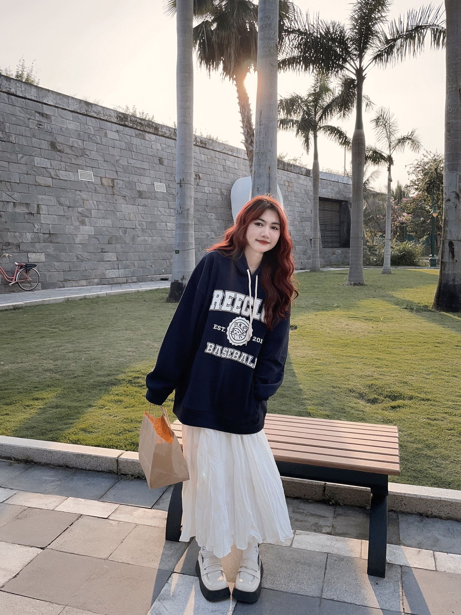  REE BASEBALL HOODIE - NAVY 