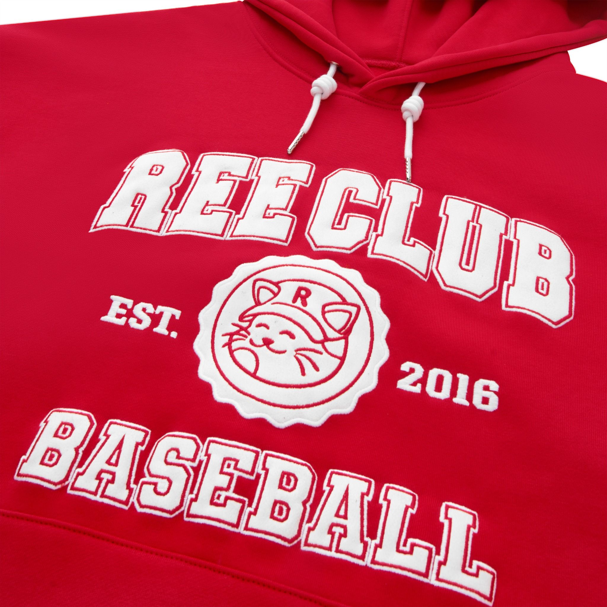 REE BASEBALL HOODIE - RED