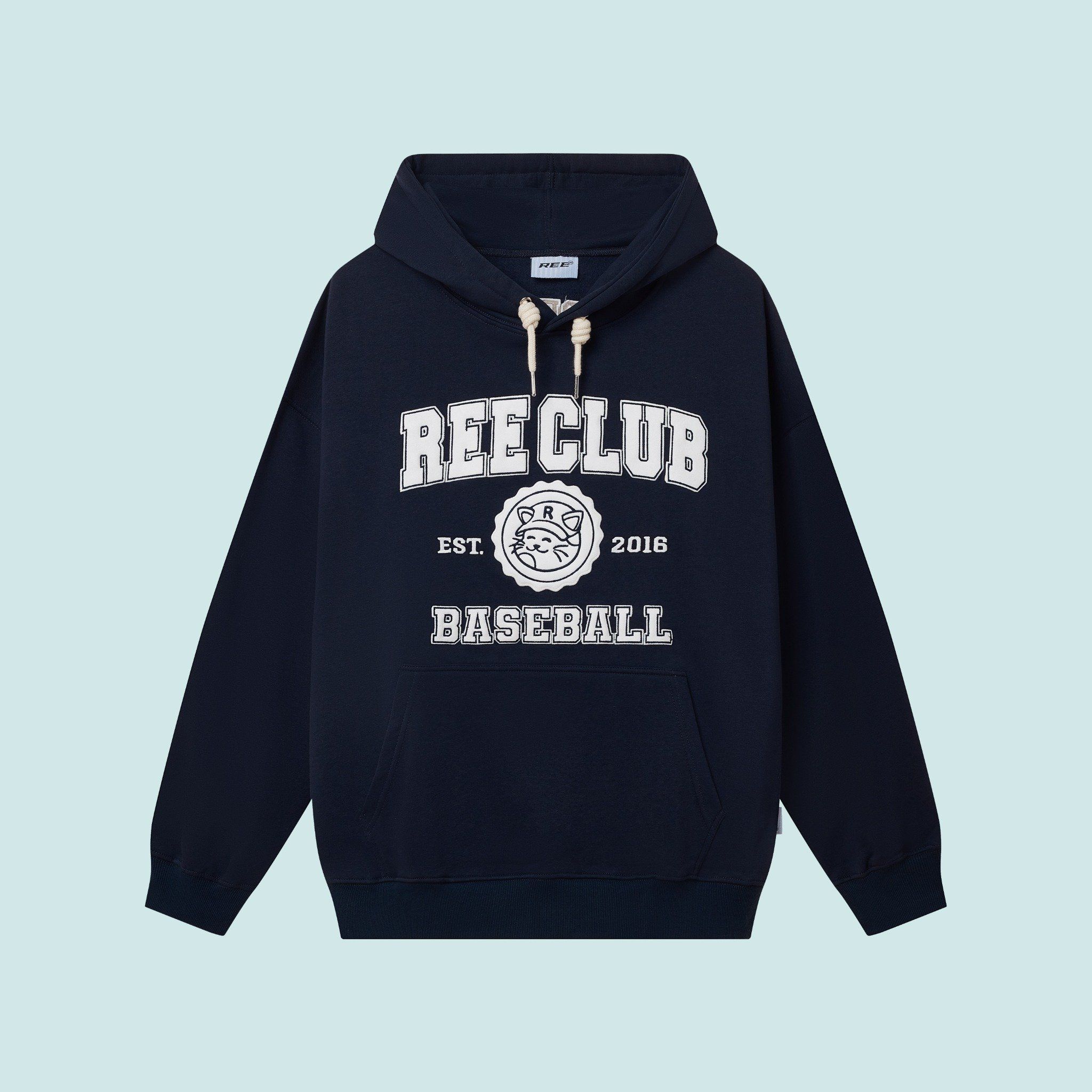 REE BASEBALL HOODIE - NAVY