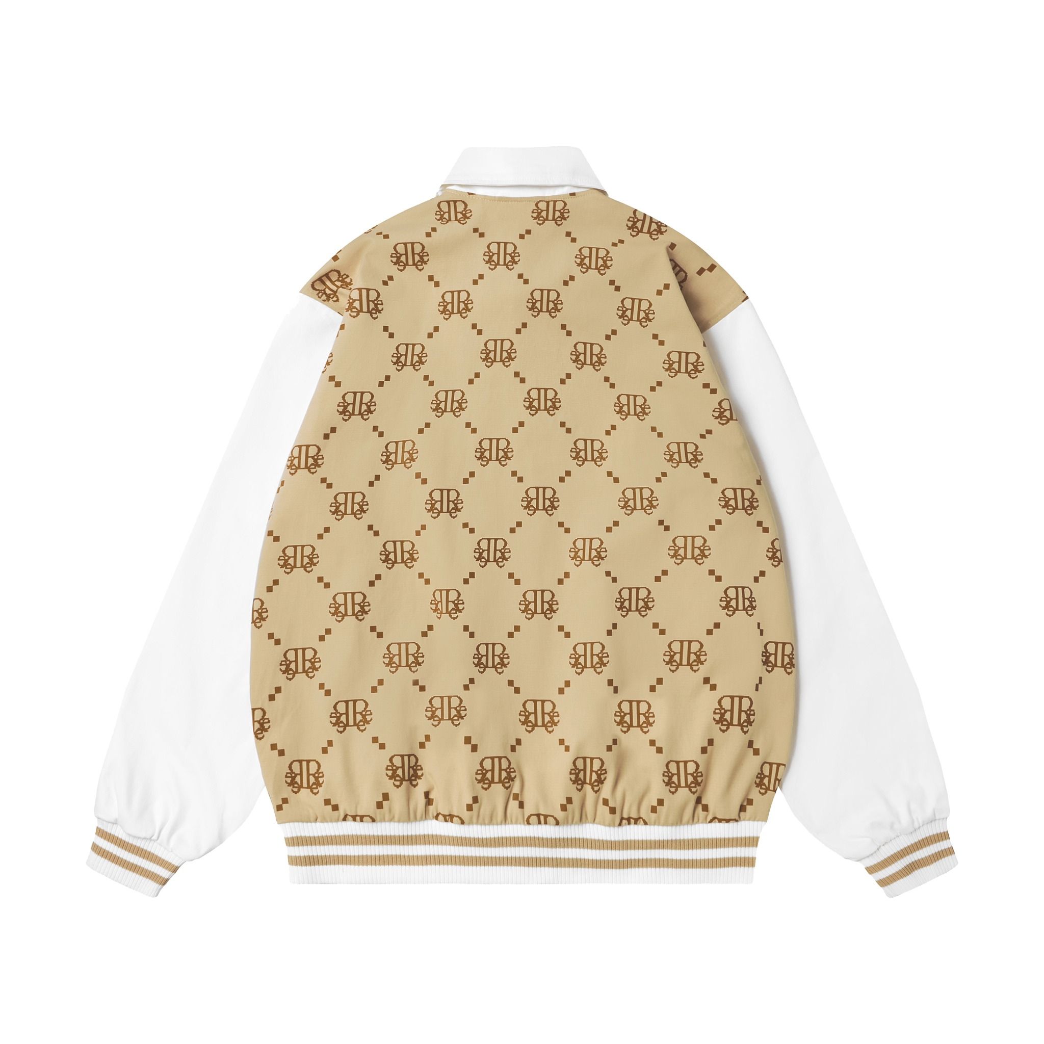 DIAMOND MONOGRAM KHAKI JACKET - BEIGE