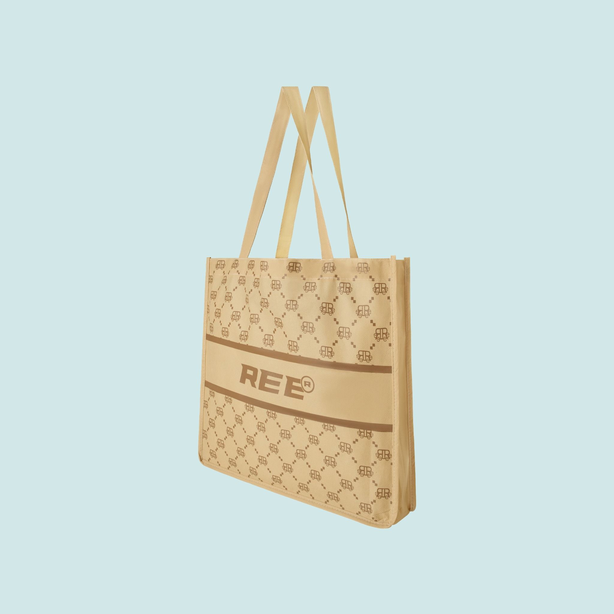 REE DIAMOND MONOGRAM TOTE BAG