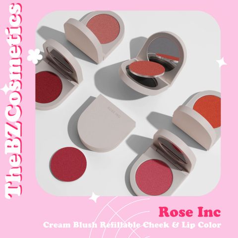  Má kem Rose Inc Cream Blush Refillable Cheek & Lip Color 