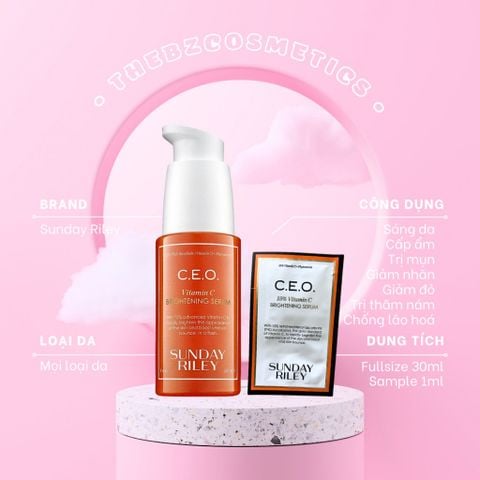  [SAMPLE] Tinh chất dưỡng sáng da mờ thâm Sunday Riley C.E.O. 15% Vitamin C Brightening Serum 