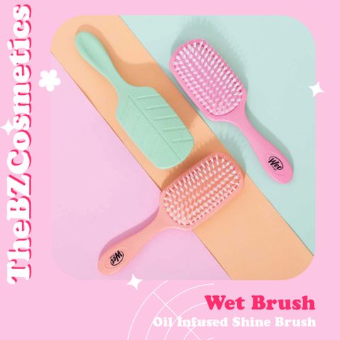  Lược chải gỡ rối Wet Brush Oil Infused Shine Brush dưỡng và làm bóng tóc 