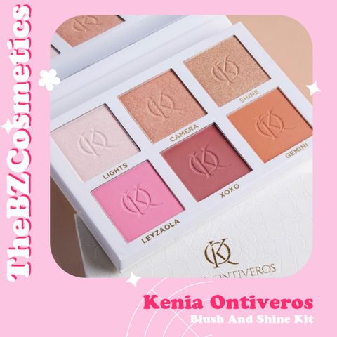  Bảng phấn má cao cấp Kenia Ontiveros Blush And Shine Kit màu siêu đẹp 