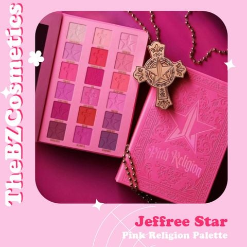  Bảng phấn mắt Jeffree Star Pink Religion mới ra kèm gương to tiện dụng 