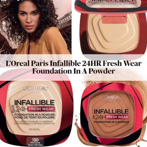  Nền dạng phấn Loreal Infallible 24h che phủ lỗ chân lông 