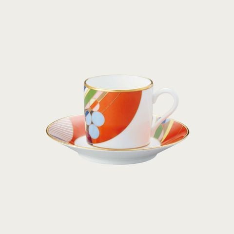  Chén trà (tách trà) nhỏ kèm đĩa lót dung tích 125ml sứ xương | March Balloons 4947J - WT59881 