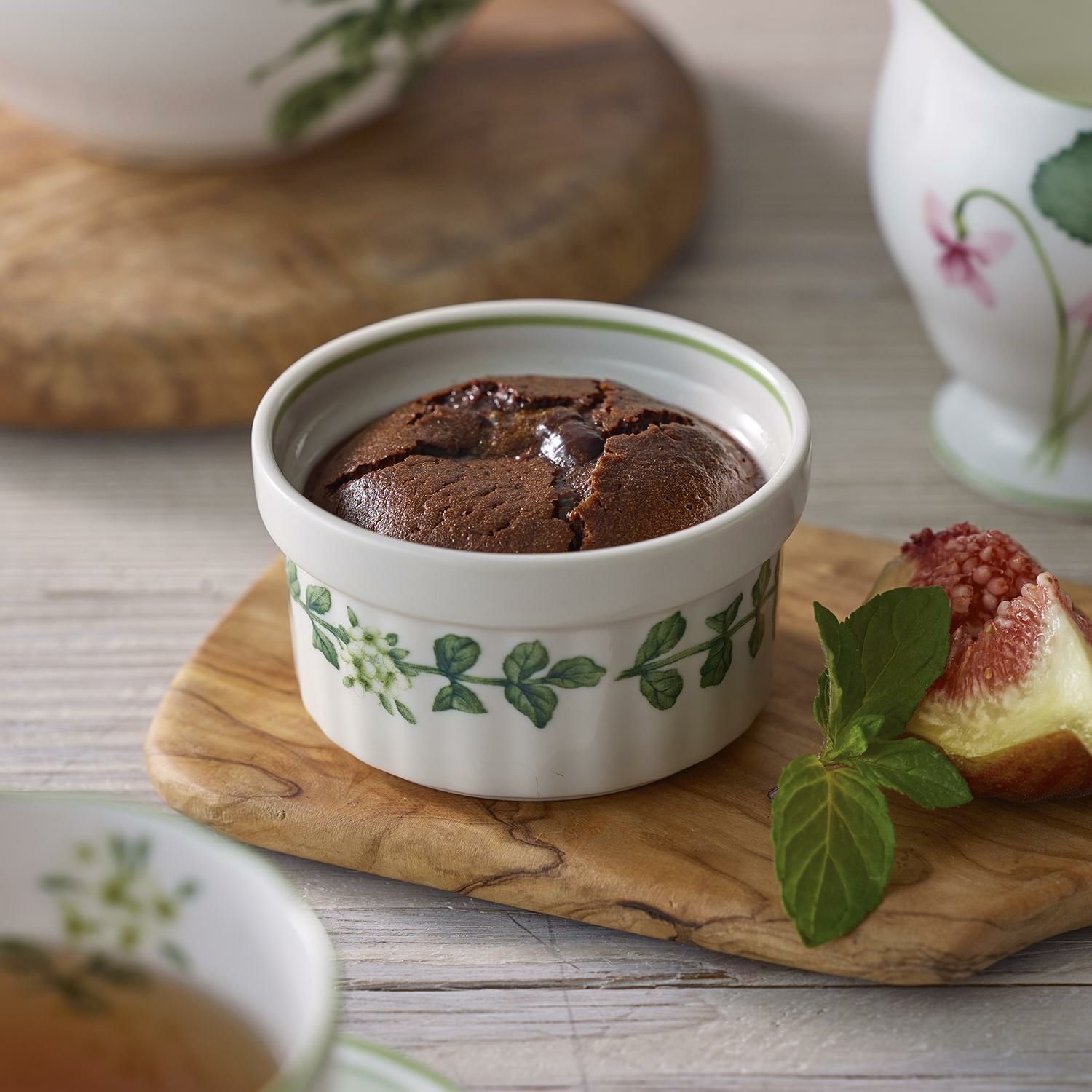  Khuôn ramekin có nắp đậy đường kính 9cm sứ xương | English Herbs 9352L - 95350 